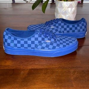 authentic blue checkered vans